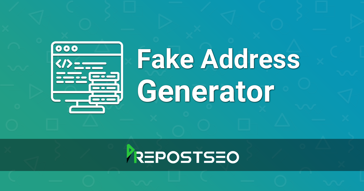 address fake generator